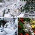 thumbnail image 3 of NOGIS 12 Pack Clear Plastic Christmas Ornaments Balls,3.15 inch Ornament Discs,Round Clear Plastic Fillable Ornament Christmas Ball for Crafts,Christmas,Wedding,Party,Christmas Tree（Round）, 3 of 7