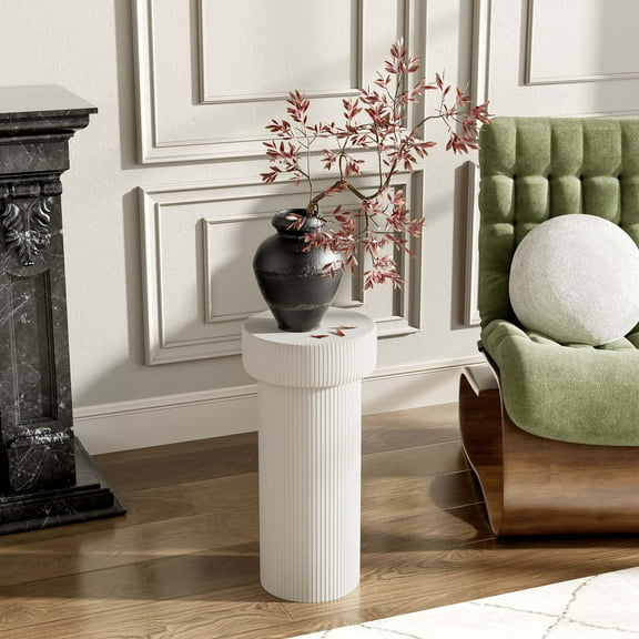 Pedestal Column Plant Stand, 24 Inch H,