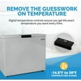 NewAir Compact 6.7 Cu. Ft. Chest Freezer in Cool Gray, Fast Freeze