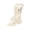 White#kids girls boots, variant on SZJXBUY Girls Shoes Boots Cute Floral Mesh Lace Up Mid Calf Boot Breathable Buckle Strap Side Zipper Lug Sole Shoe White,5-6 Years
