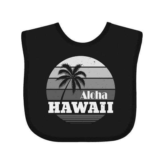 Inktastic Aloha Hawaii Vacation Retro Vintage Boys or Girls Baby Bib