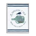 thumbnail image 4 of Stupell Industries Nautical Beach Saying Seagull Grainy Stripes Pattern Graphic Art Gray Framed Art Print Wall Art, Design by Raquel Maciel, 4 of 5