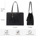 thumbnail image 4 of Bolsa para portátil LOVEVOOK para mujer de 17.3 pulgadas, piel sintética impermeable, 4 of 9
