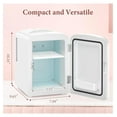 thumbnail image 7 of Skincare Mini Fridge with LED Mirror, 4L Makeup Refrigerator for Skincare, Cosmetics, Drinks - Portable Small Fridge for Bedroom, Dorm, Office, 7 of 7