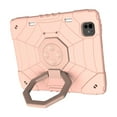 thumbnail image 2 of ELEHOLD Case for iPad Pro 11 2022/2021/2020/2018/air4 10.9/air5, Spider Web Pattern Heavy Duty Shockproof Rugged Case with Stand,Rosegold, 2 of 5