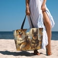 thumbnail image 6 of Daiia Farm Corgi German Shepherd Beach Travel Bag - Water-Resistant Beach Bag, Lightweight Tote with 7 Pockets for Women and Men - Gym,Pool,Camping,Reusable Grocery Bag, 6 of 7