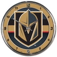 thumbnail image 1 of Horloge Murale Ronde Style Chrome Vegas Golden Knights, 1 of 1