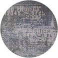 thumbnail image 1 of Ahgly Company Indoor Round Mid-Century Modern Gray Oriental Area Rugs, 4' Round, 1 of 6