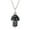 Black, variant on LYMAYTER Pendant Necklace Faux Crystal MUS-CYYLhroom Pendant Necklace - Handmade Wire Wrap, Cute Little MUS-CYYLhroom, Jewelry Gift