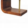 thumbnail image 4 of Solid Mango Wood Chestnut Nightstand with Brass Accents, 4 of 9