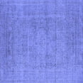 thumbnail image 1 of Ahgly Company Indoor Square Oriental Blue Industrial Area Rugs, 4' Square, 1 of 4