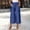 Dark Blue, variant on Fnooota Women's Capri Pants, Summer Wide-leg Casual Elastic Waist Capris with Pockets Khaki Size S-2XL