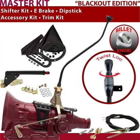 American Shifter FMX Shifter Kit Black 23 in. Swan E Brake Cable Trim Kit Dipstick for F5B1B