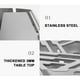 thumbnail image 5 of Fiudx Ofertas del día Parabrisas de acero inoxidable tipo tarjeta para exteriores, cubierta de ahorro de energía que recoge fuego, parabrisas extraíble, parabrisas para horno de tanque de gas para ac, 5 of 7