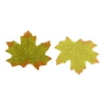 thumbnail image 3 of 100 hojas de arce artificiales para otoño, decoración para bodas y hogar, color verde, 3 of 7