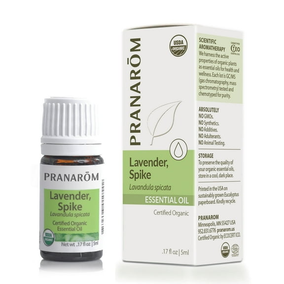 Pranarom - Lavender, Spike Essential Oil 5ml - Ideal for Wellness Enthusiasts - Diffusing for Relaxation Therapy - Certified Organic Purity - 100% Pure, Certified Organic Lavandula Spicata