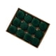 thumbnail image 3 of 12 adornos de bolas de Navidad Gloria Verde oscuro 32 cm x 24 cm Flocado, 3 of 9