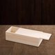 thumbnail image 1 of Caja de madera sin terminar, caja de madera simple, contenedor de almacenamiento de madera, cajas de regalo de madera, caja de recuerdos con tapa deslizante para encimeras y gabinetes del hogar., 1 of 8
