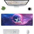 thumbnail image 2 of Fantasy Starry Unicorn Extended Professional Gaming Mouse Pad 31.5x11.8inch, Non-Slip Computer Mouse Pad Waterproof Keyboard Pad Desk Mat, 2 of 6