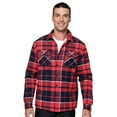 thumbnail image 4 of Kariban Mens Sherpa Lined Checked Shirt Jacket, 4 of 4