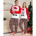 thumbnail image 2 of Pijamas a juego para la familia, nuevo gorro navideño de dibujos animados, pantalones a cuadros con estampado de letras, traje para niños adultos, mono de bebé, ropa para perros, 2022, 2 of 5