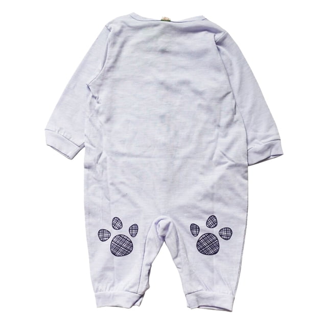 Mono de bebé con patrón de dibujos animadosmamelucos infantiles transpirablesinformales para niñosniñas y niños