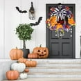 thumbnail image 5 of HomeDM Halloween Wreath, Happy Halloween Wreaths for Front Door Window Wall Decor, Halloween Party Decorations Indoor Outdoor Wreath, 5 of 6