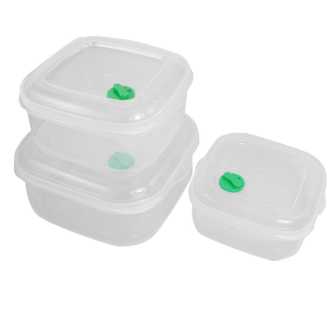 Unique Bargains 3 Pcs Freezer Safe Plastic Food Storage Container Unique Bargains 3 Pcs Freezer Safe Plastic Food Storage Container Box 400ml 750ml 1200ml