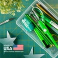 thumbnail image 5 of IRIS USA Pencil Case Box Storage Organizer for Beads, Pens, and Art Supplies, 6Pk, Clear, 5 of 7