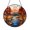 Acrylic 3.5 Inch, variant on Fall Lake Scene Stained Glass Window Suncatcher, Peaceful Autumn Landscape Art Hanging with Cozy Earthy Colors