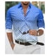 thumbnail image 1 of Camisas con botones con estampado retro 3D para hombre, ropa de alta calidad, moda urbana informal para primavera y verano, nueva, 1 of 6
