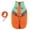 Orange5, variant on Pet Winter Coat Breathable Comfortable Warm Dog Jacket Cotton Padded Coat for Small Medium Large Dogs Outdoor Winter Activities Polyester Material (L)