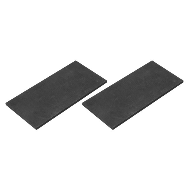Uxcell Graphite Block Ingot Rectangle Graphite Electrode Plate Board 100x50x3mm for Melting Casting, Electrolysis Electroplating, 2 Pcs