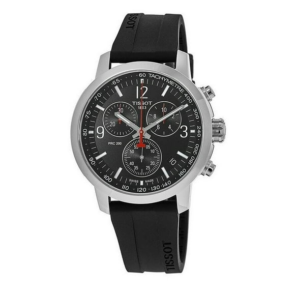 Tissot PRC 200 T-Sport Chronograph Black Dial Quartz Diver's T114.417.17.057.00 200M Men's Watch