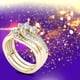 thumbnail image 4 of Anillos para mujer, regalos para mujer, anillo de bodas con diamantes redondos, regalo de aniversario, accesorios, anillos, tamaño 6, anillo, 4 of 4