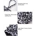thumbnail image 4 of Maillots de Bain Bandeau 2 Pièces Taille Haute pour Femmes, 4 of 5