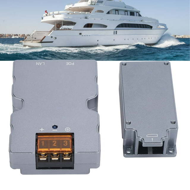 Passive PoE Adapter Kit, Rugged Safe GigE Passive PoE Injector Set Overvoltage Guard ESD Shielding for Camping