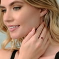 thumbnail image 6 of Gem Stone King 1.08 Ct Oval Red Garnet 18K Rose Gold Plated Silver Greek Olive Vine Branch Engagement Ring, 6 of 7