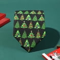 thumbnail image 6 of Mosey Men Necktie Christmas Style Cartoon Santa Claus Snowman Print Smooth Exquisite Adjustable Holiday New Year Party Tie Suit Coat Shirt Accessory, 6 of 7