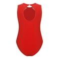 thumbnail image 2 of ranrann Combinaison Sans Manches pour Filles avec Strass Pailletés, Rouge 10, 2 of 7
