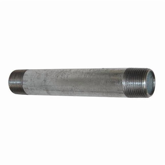 Manufacturer Varies 2" MNPT x 8" TBE Galvanized Steel Pipe Nipple Sch 40 6P879
