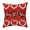 thumbnail image 2 of Valentine's Day Linen Pillowcase for Sofa Cushion, Valentine's Day Linen Pillowcase Home Sofa Cushion Pillowcase, 2 of 6