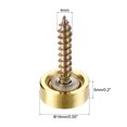 thumbnail image 4 of Unique Bargains 14mm Miroir Vis Brillant Or 304 Acier Inoxydable 10 Pack, 4 of 5