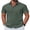 Deep Green, variant on COOFANDY Men' Button Down Shirts Short Sleeve Shirts for Men Linen Textured Cotton Shirt