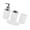White, variant on SIEYIO Bathroom Decors Set 4Pcs Includes Soap Dish Toothbrush Holder Elegant White Finish