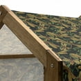 thumbnail image 4 of Dragonfly Pet House, Pattern of Dragonflies and Green Olive Branches Mediterranean Nature Vibes, Outdoor & Indoor Portable Dog Kennel with Pillow and Cover, 5 Sizes, Multicolor, by Ambesonne, 4 of 4