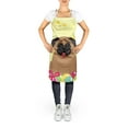 thumbnail image 2 of Carolines Treasures BB6005APRON Easter Eggs Pug Brown Apron, 2 of 4