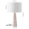 thumbnail image 3 of Safavieh Couture Naveen 25" Electroplating Table Lamp, Travertine, 3 of 11