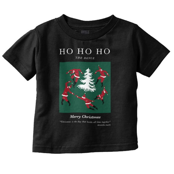 Christmas Santa Dance Matisse Art Toddler Baby Graphic T Shirt Brisco Brands 6M