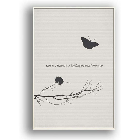 IDEA4WALL Framed Canvas Wall Art for Living Room, Bedroom Beautiful Quotes Canvas Prints for Modern Home Decoration Ready to Hang